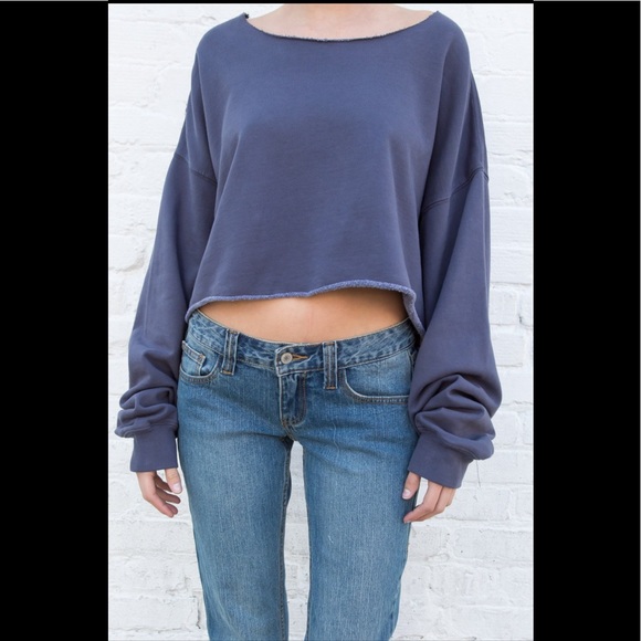 faded blue sweatshirt